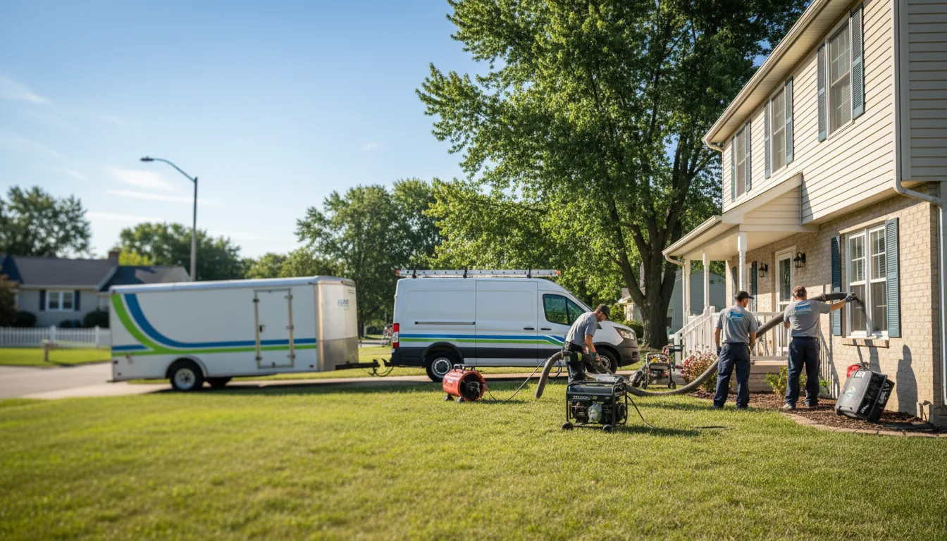 Flooded Basement Restoration And Cleanup With Repair in Fulton, IL near me